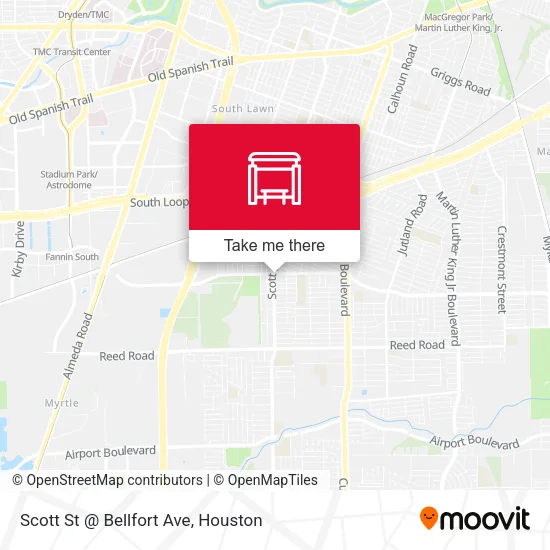 Mapa de Scott St @ Bellfort Ave