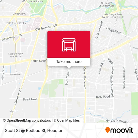 Scott St @ Redbud St map