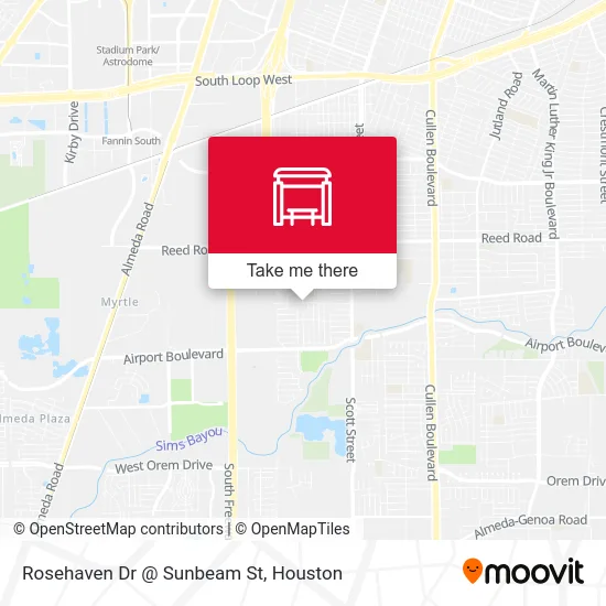 Mapa de Rosehaven Dr @ Sunbeam St