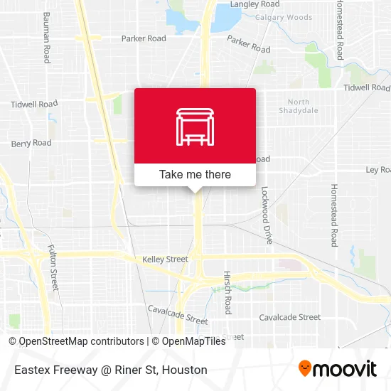 Mapa de Eastex Freeway   @ Riner St