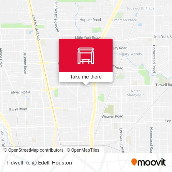 Tidwell Rd @ Edell map