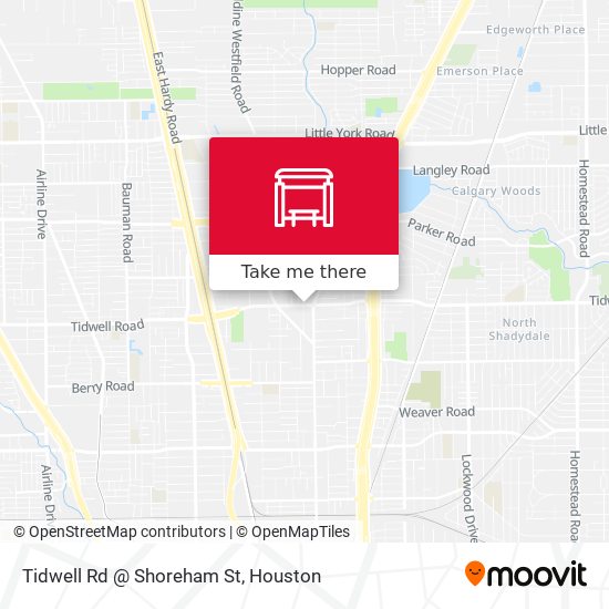 Tidwell Rd @ Shoreham St map