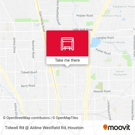 Mapa de Tidwell Rd @ Aldine Westfield Rd