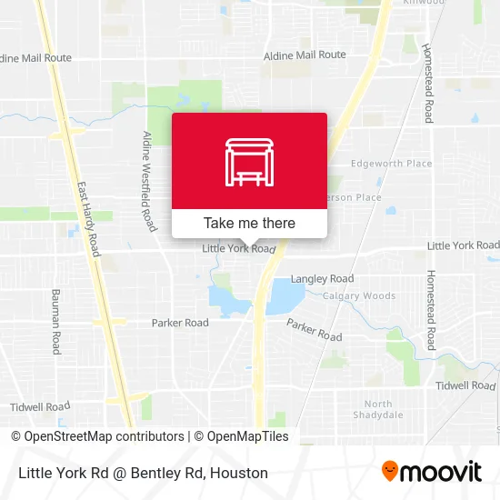 Mapa de Little York Rd @ Bentley Rd