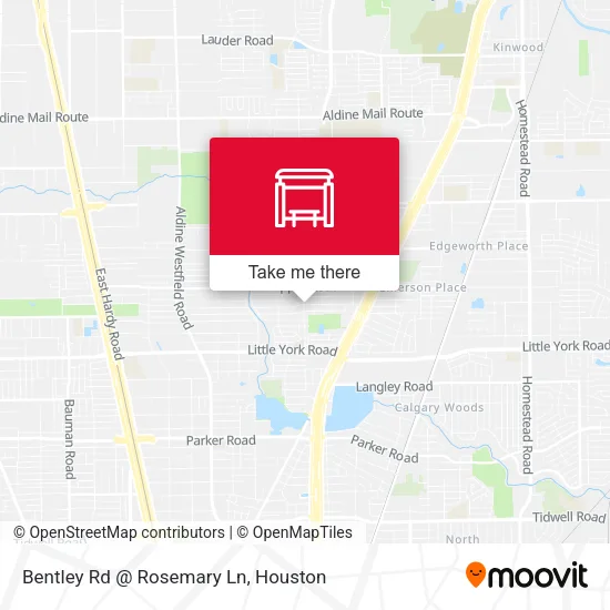 Mapa de Bentley Rd @ Rosemary Ln