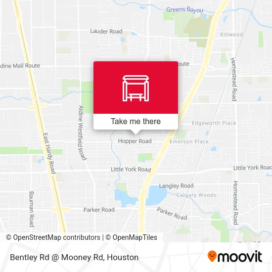 Mapa de Bentley Rd @ Mooney Rd
