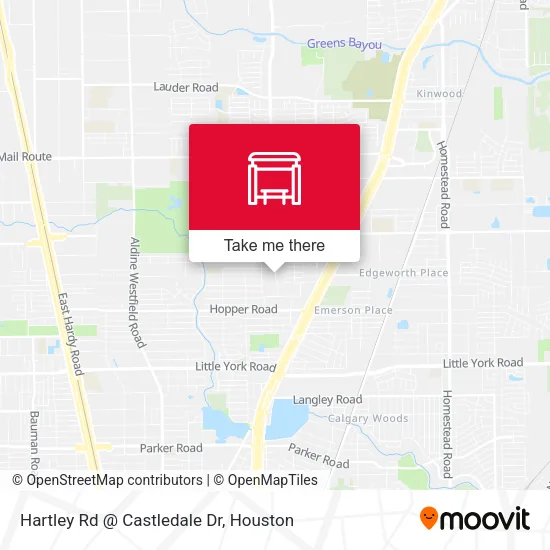 Hartley Rd @ Castledale Dr map