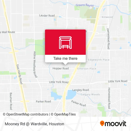 Mooney Rd @ Wardville map