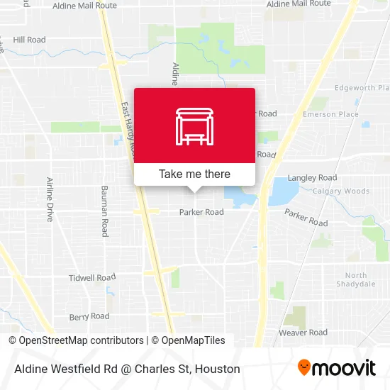Mapa de Aldine Westfield Rd @ Charles St