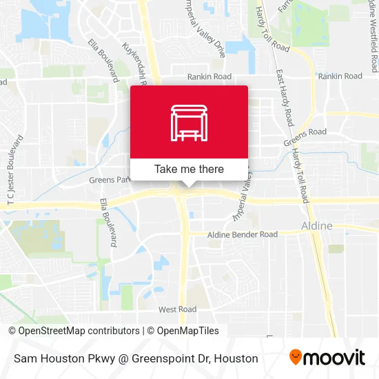 Sam Houston Pkwy @ Greenspoint Dr map