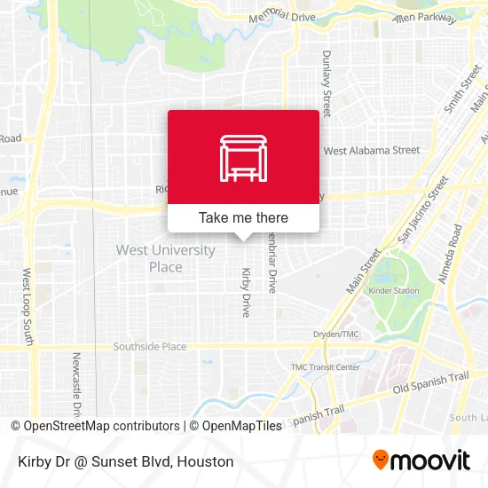 Kirby Dr @ Sunset Blvd map