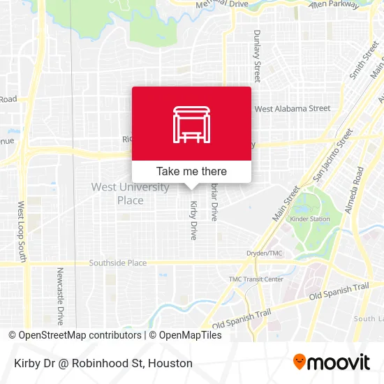 Kirby Dr @ Robinhood St map