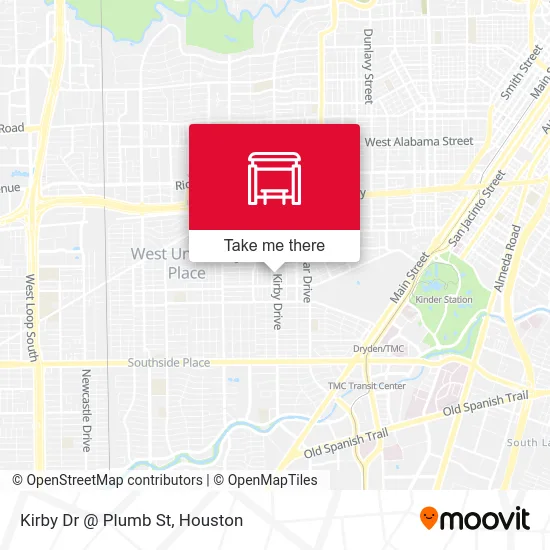 Kirby Dr @ Plumb St map
