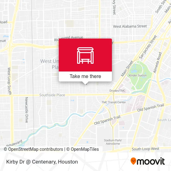 Kirby Dr @ Centenary map