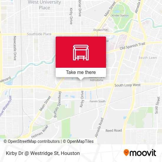 Kirby Dr @ Westridge St map