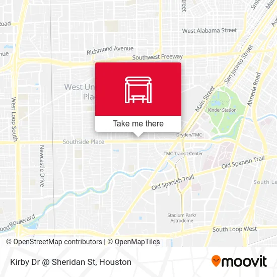Mapa de Kirby Dr @ Sheridan St