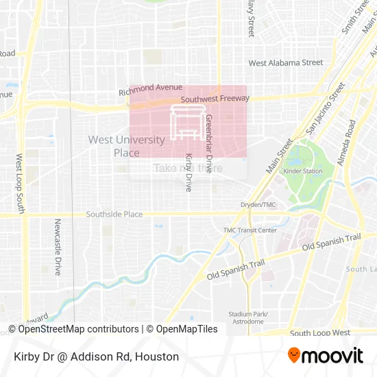 Mapa de Kirby Dr @ Addison Rd