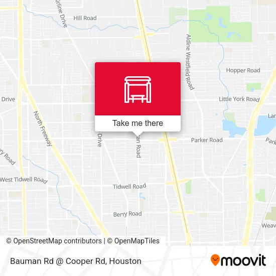 Bauman Rd @ Cooper Rd map