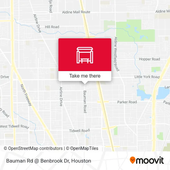 Bauman Rd @ Benbrook Dr map