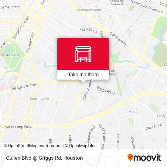 Mapa de Cullen Blvd @ Griggs Rd