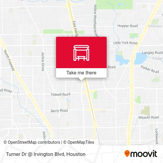 Turner Dr @ Irvington Blvd map