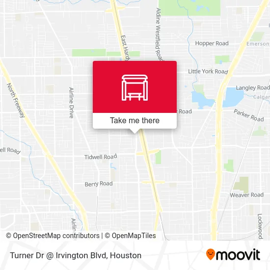 Turner Dr @ Irvington Blvd map