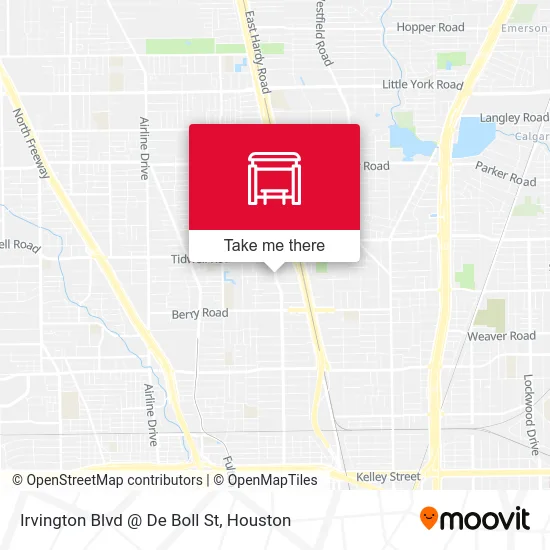 Irvington Blvd @ De Boll St map