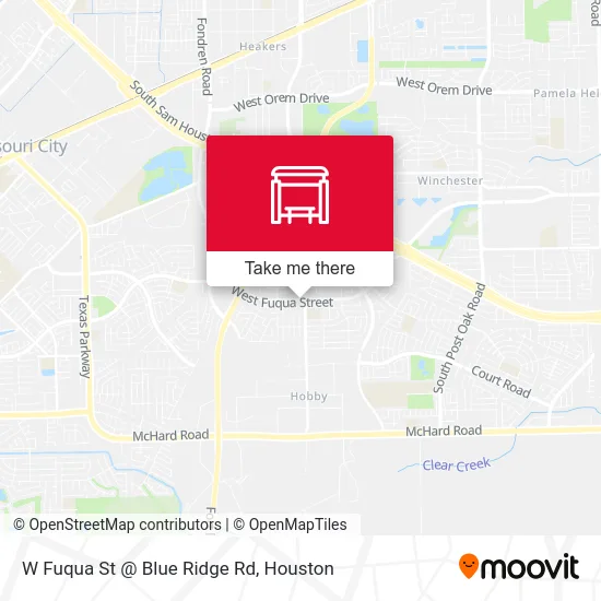 Mapa de W Fuqua St @ Blue Ridge Rd