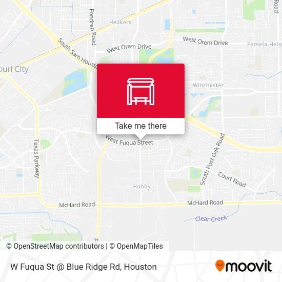 Mapa de W Fuqua St @ Blue Ridge Rd