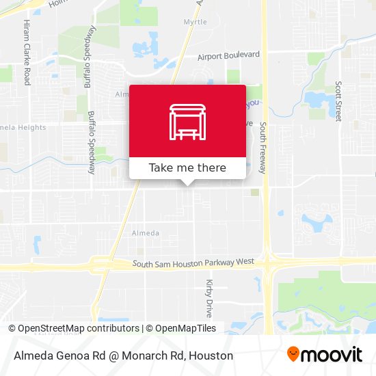Almeda Genoa Rd @ Monarch Rd map