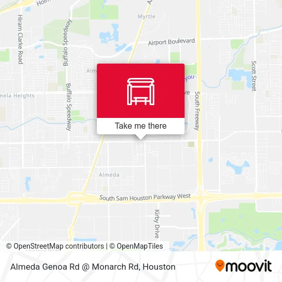 Almeda Genoa Rd @ Monarch Rd map