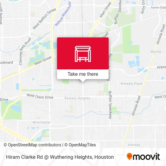 Hiram Clarke Rd @ Wuthering Heights map