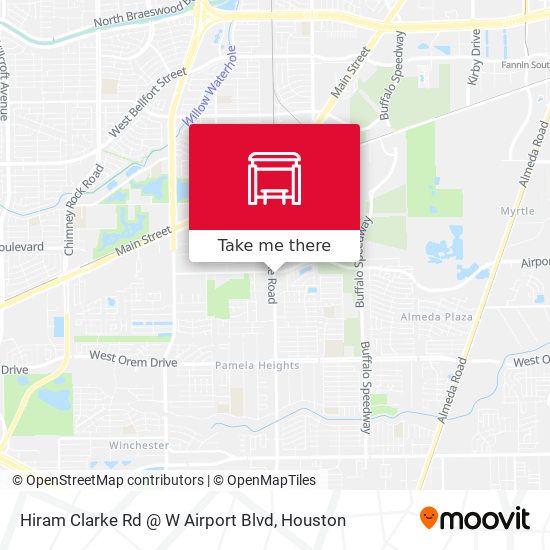 Hiram Clarke Rd @ W Airport Blvd map