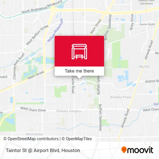 Taintor St @ Airport Blvd map