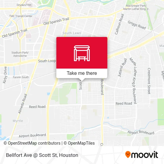 Mapa de Bellfort Ave @ Scott St