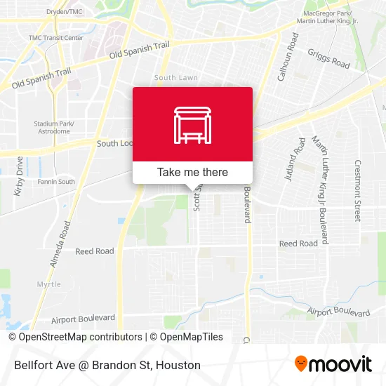 Bellfort Ave @ Brandon St map