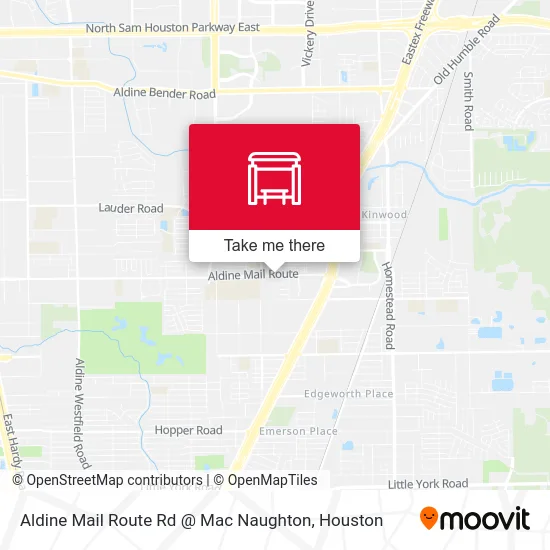Mapa de Aldine Mail Route Rd @ Mac Naughton