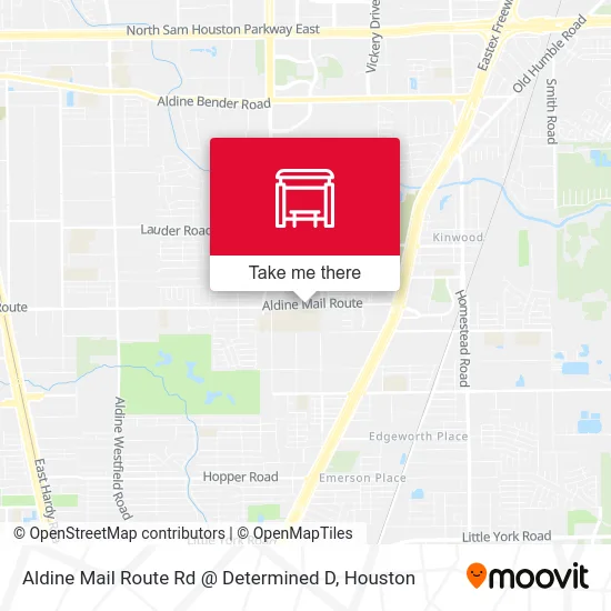 Mapa de Aldine Mail Route Rd @ Determined D