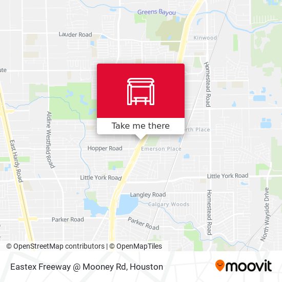 Eastex Freeway   @ Mooney Rd map