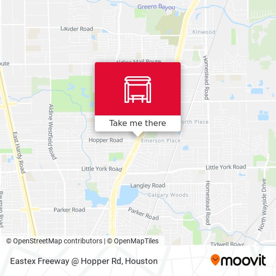Eastex Freeway   @ Hopper Rd map