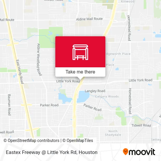 Mapa de Eastex Freeway   @ Little York Rd