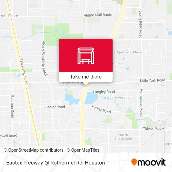 Mapa de Eastex Freeway @ Rothermel Rd