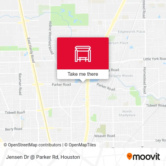 Jensen Dr @ Parker Rd map
