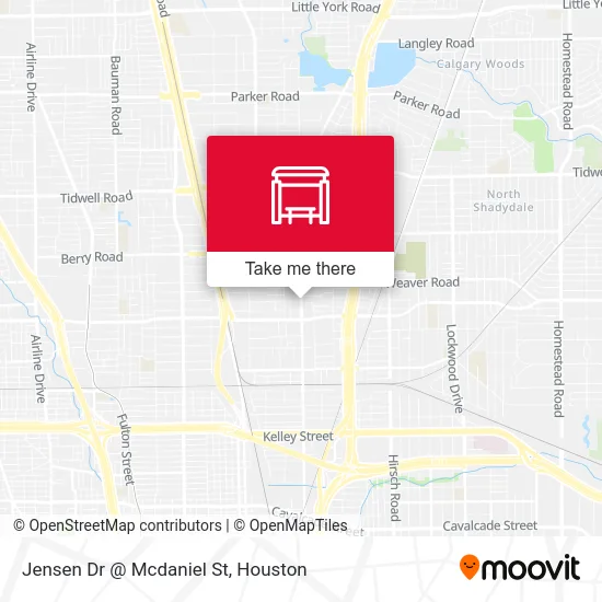 Jensen Dr @ Mcdaniel St map