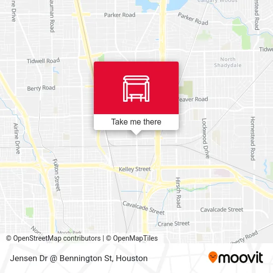 Mapa de Jensen Dr @ Bennington St
