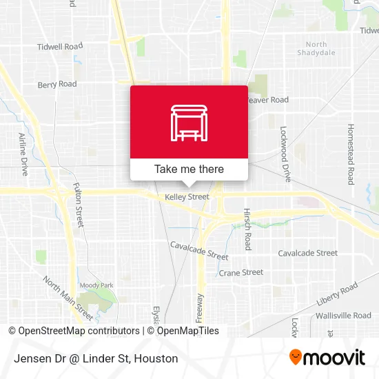 Jensen Dr @ Linder St map
