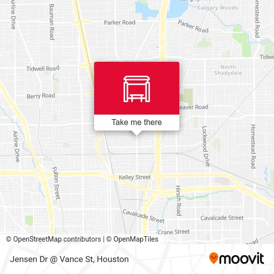 Mapa de Jensen Dr @ Vance St