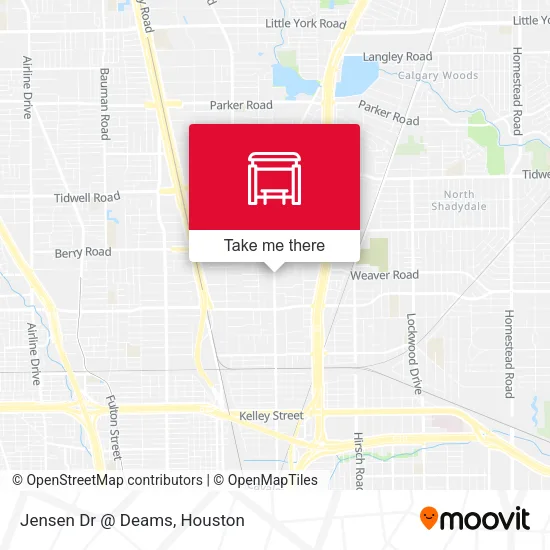 Jensen Dr @ Deams map