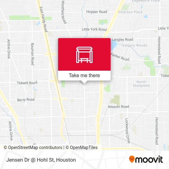 Jensen Dr @ Hohl St map
