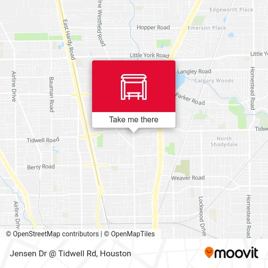Mapa de Jensen Dr @ Tidwell Rd